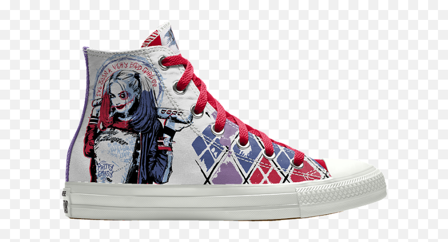 Parity U003e Harley Quinn All Star Converse Up To 79 Off - Converse High Top Harley Quinn Emoji,Harley Quinn Shirts All Of Her Emotions