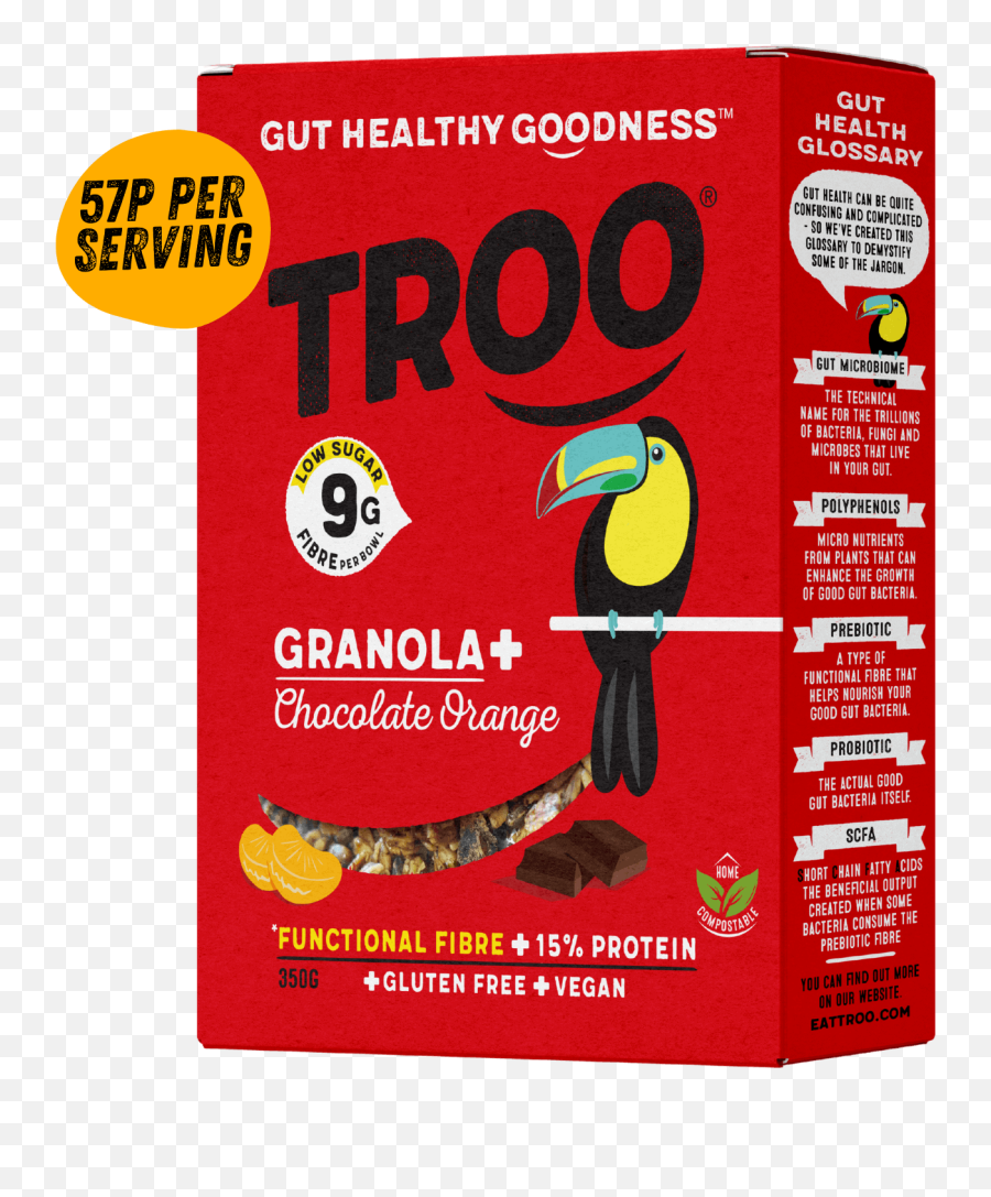 Troo Granola Chocolate With Orange 350g - Language Emoji,Bayley Huggers Emoticon