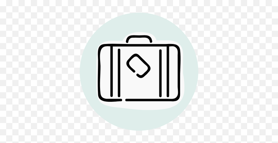 Basic Suitcase Graphic - Language Emoji,Suitcase Emoticon White