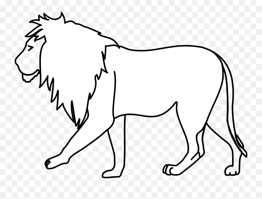 Lion Drawing Line Art Pencil - Vector Graphics Emoji,How To Draw A Lion Emoji