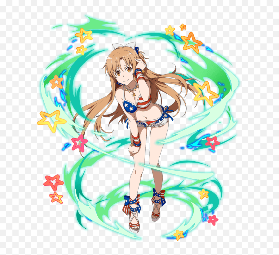 Asuna Yuuki Kirigaya Ideas - Asuna Stars And Stripes Emoji,Unrestrained Emotion Asuna