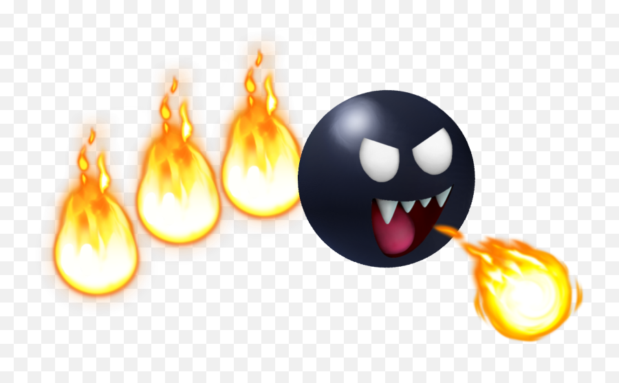 62added By Yoshigo99 Fire Chomp - Super Mario Fire Chomp Emoji,Flames Emoticon