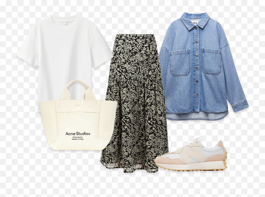 4 Ways With A Printed Midi Skirt Sheerluxecom Emoji,Acne Studios Emoji Fint Small