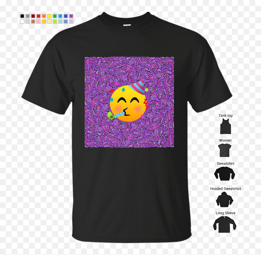 Party Time Joypixels World Emoji Day T - Shirt U2013 Shop,Time Emoji