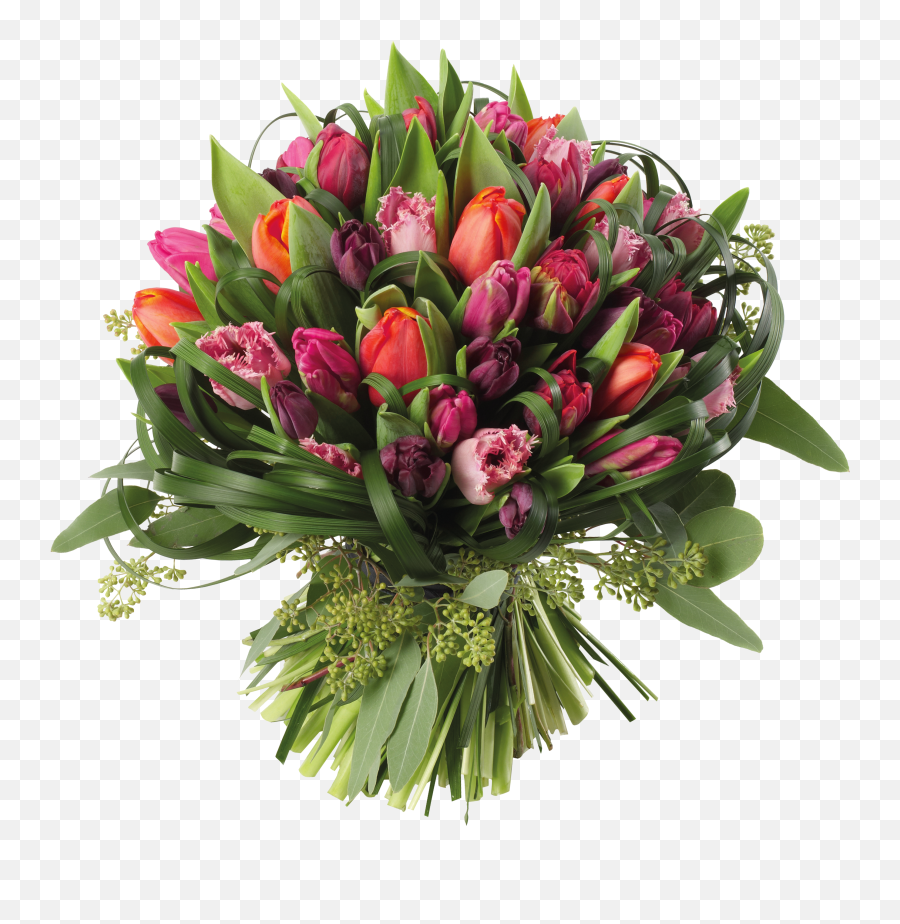 Tulip Bouquet - Transparent Flowers Bouquet Png Emoji,Boquet Emoji