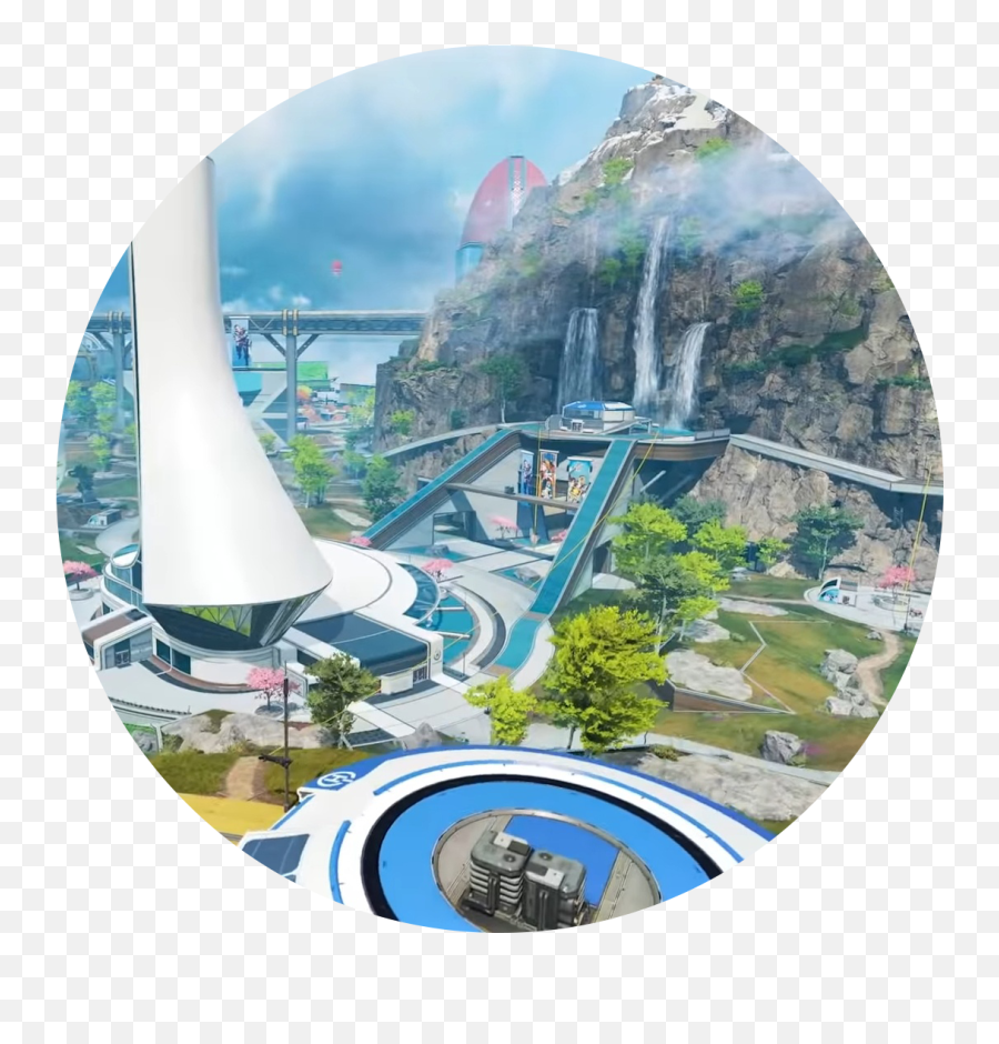 Apex Legendsu0027 Olympus Is A Beautiful Sci - Fi Utopia By Olimpis Apex Emoji,Vice City Emotion