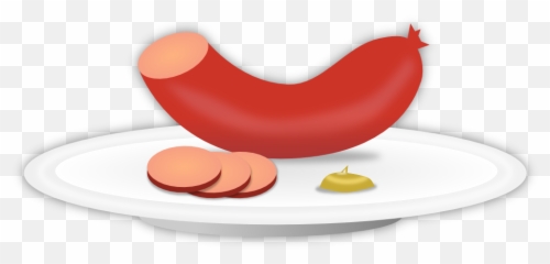 Free Clip Art - Sausage On A Plate Clipart Emoji,Sausage Emoji