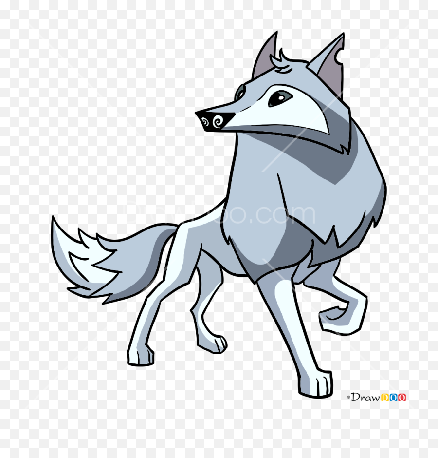 How To Draw Arctic Wolf Animal Jam - Draw Arctic Wolf Animal Jam Emoji,Wolf Emoji Art