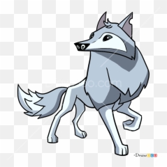 How To Draw Arctic Wolf Animal Jam - Draw Arctic Wolf Animal Jam Emoji,Wolf Emoji Art