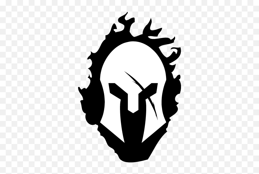 Clipart Flames Black And White Clipart - Spartans Png Emoji,Spartan Helmet Emoji