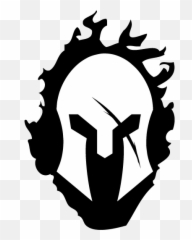 Clipart Flames Black And White Clipart - Spartans Png Emoji,Spartan Helmet Emoji