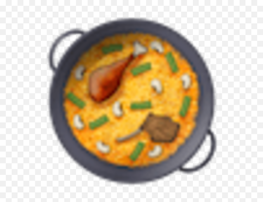 Shallow Pan Of Food - Paella Emoji,Cursed Emoji Hand