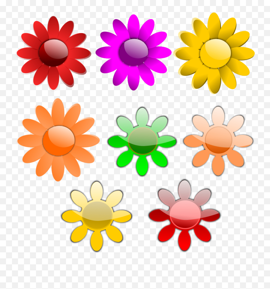 Flower Vector Clip Art - 8 Flowers Clipart Emoji,Flower Emoji Vector