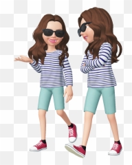 The Most Edited - Twin Sisters Twin Clipart Emoji,Twinning Emoji Costume