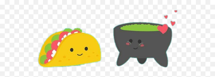 Taco Salsa Martesdetacos Kawaii Sticker - Happy Emoji,Find The Emoji In Salsa