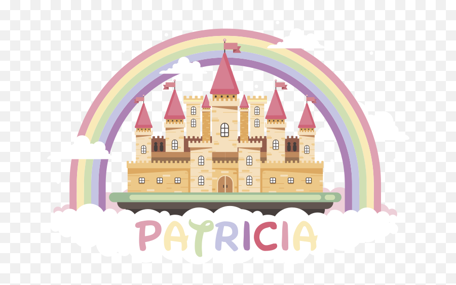 Sticker Cartone Animato Castello Fantasy Personalizzato - Girly Emoji,Diavoletto Emoticon