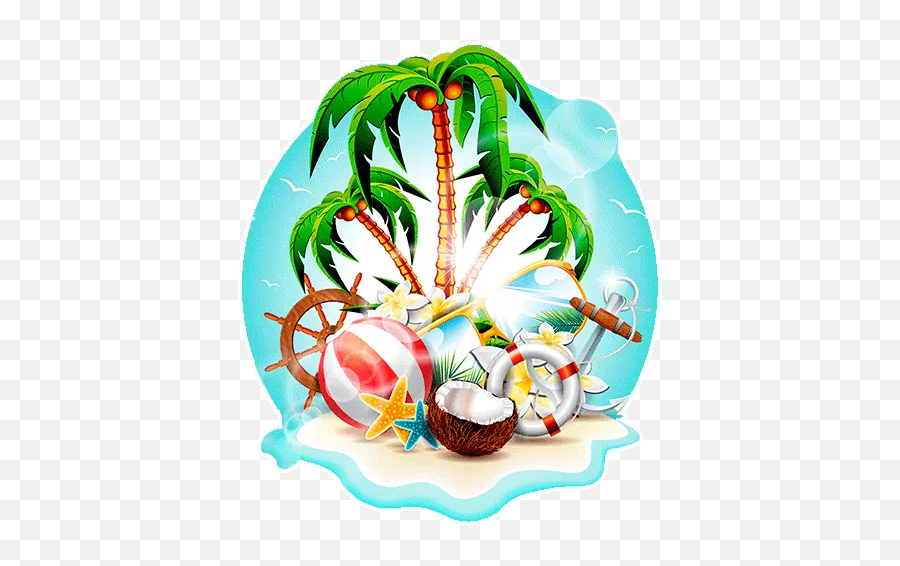 Palm Tree - Island Theme Poster Background Emoji,Palm Tree Emoji Iphone