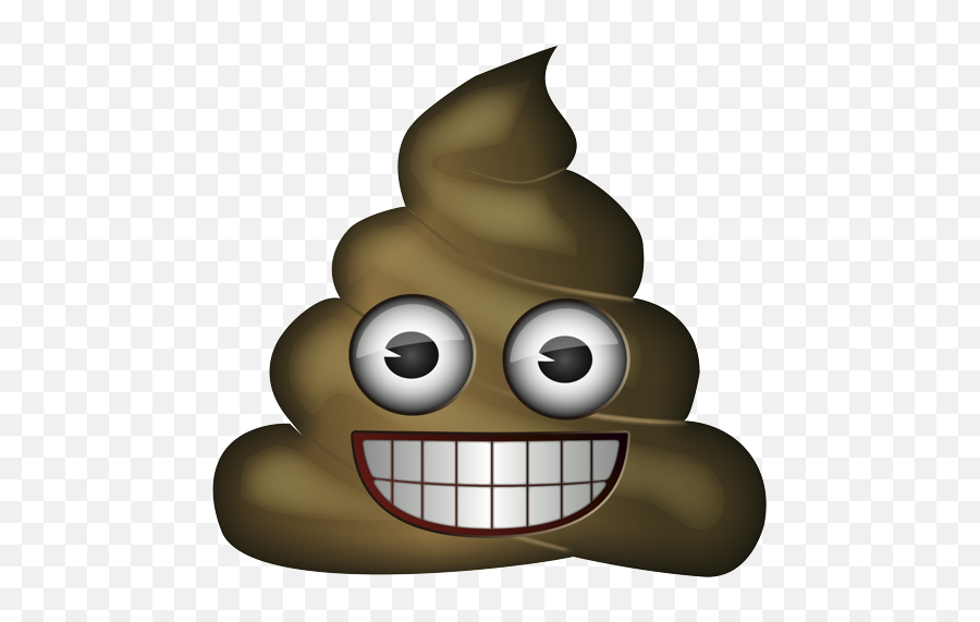 Emoji - Poop Emoji With Mustache,Biting Lip Emoji