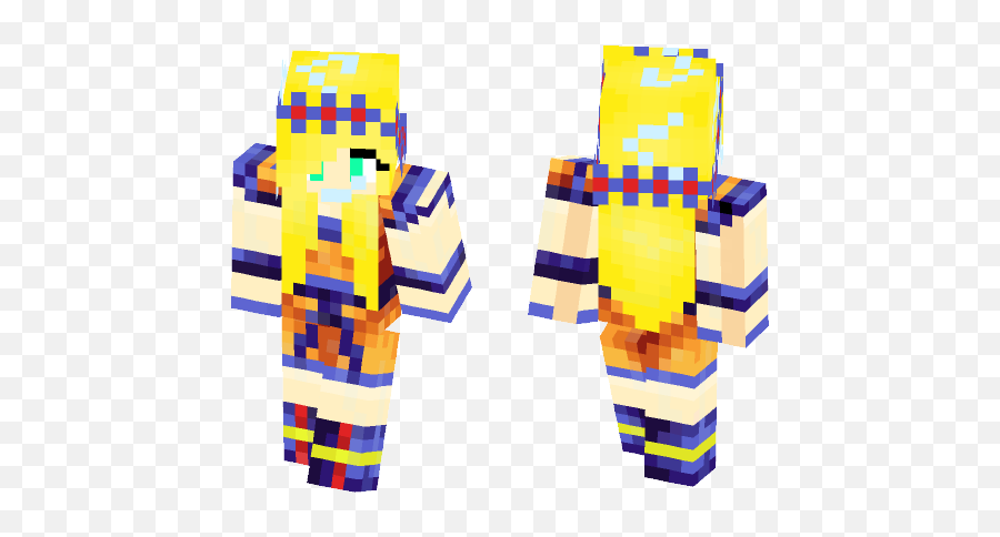 Download Super Saiyan Girl Goku Minecraft Skin For Free - Skin Minecraft Dragon Ball Girl Emoji,Super Saiyan Emoji