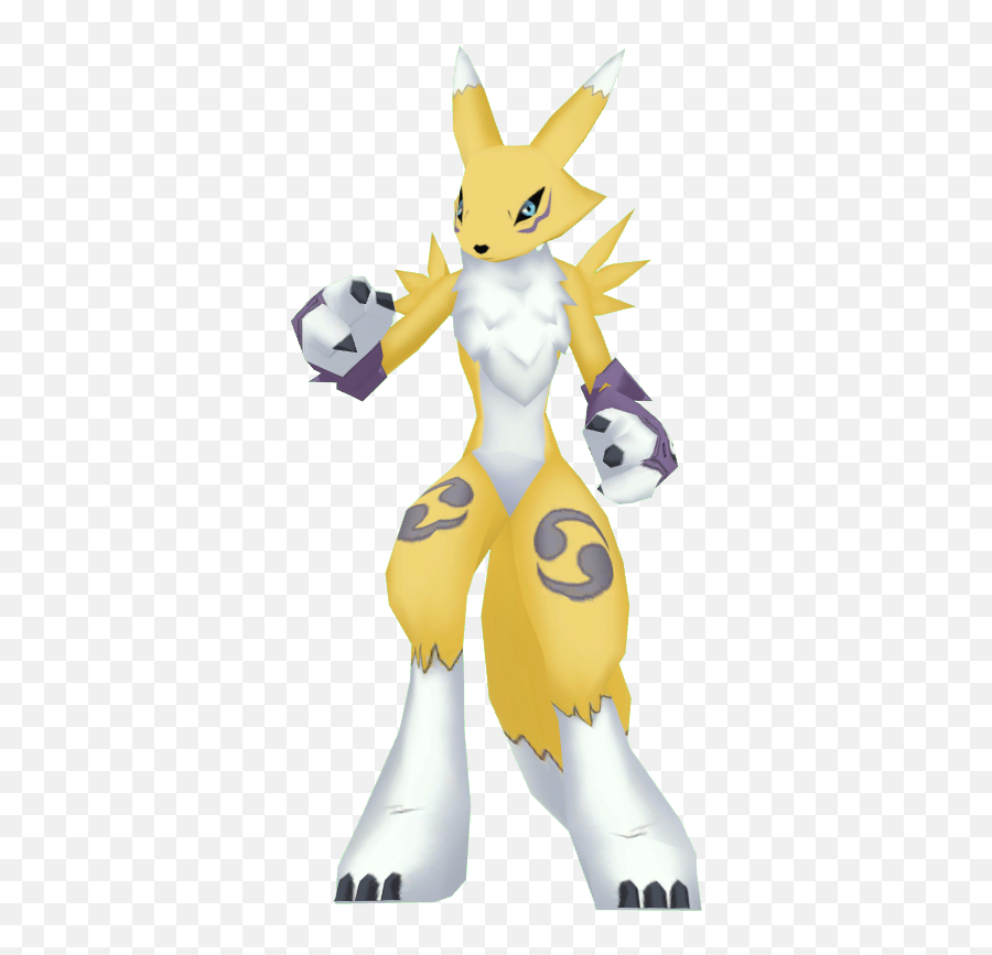 Renamon - Transparent Renamon Digimon Emoji,One Piece Thousand Storm Emoji Meanings