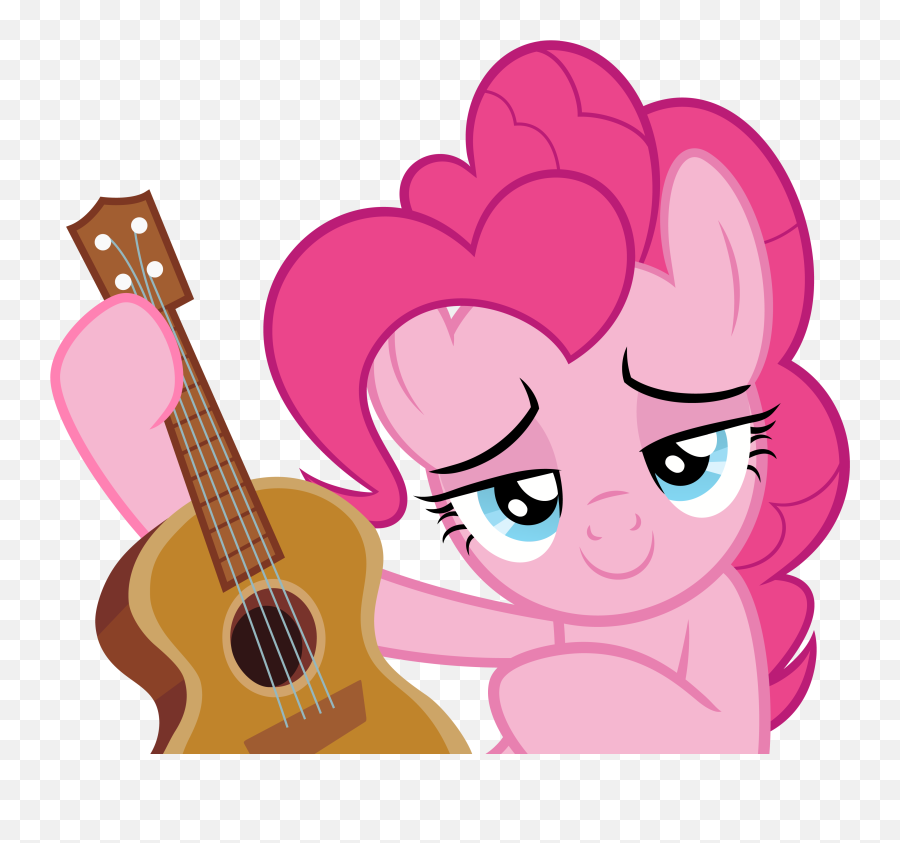 Pinkie With By Vanchees Jpg Royalty Free Download - Ukulele With My Little Pony Emoji,Emoji With Mustache Birthday Cake