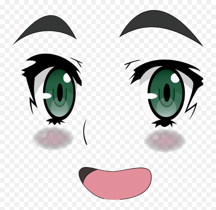 Anime Girl Face Transparent Background Ahegao Face Png - Anime Girl Face Png Emoji,Transparent Chaika Emojis