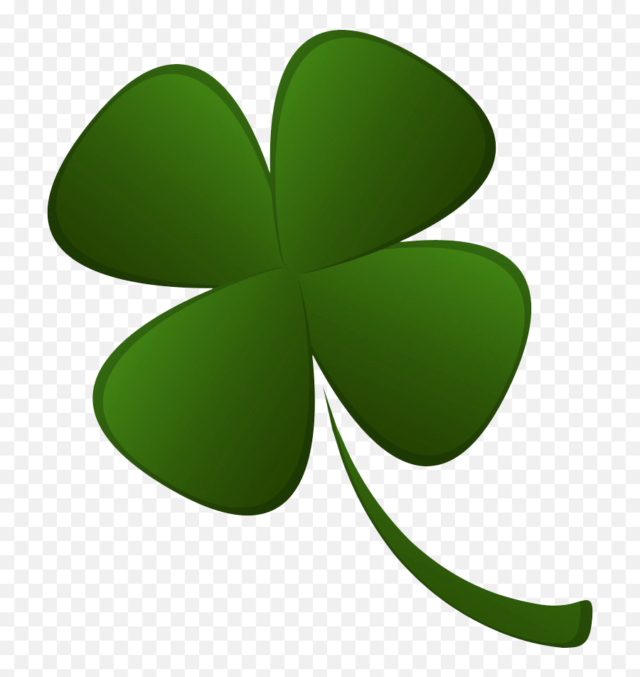 Four Leaf Clover Clipart - Clipartworld Clipart Image Of A 4 Leaf Clover Emoji,Irish Clover Emoji