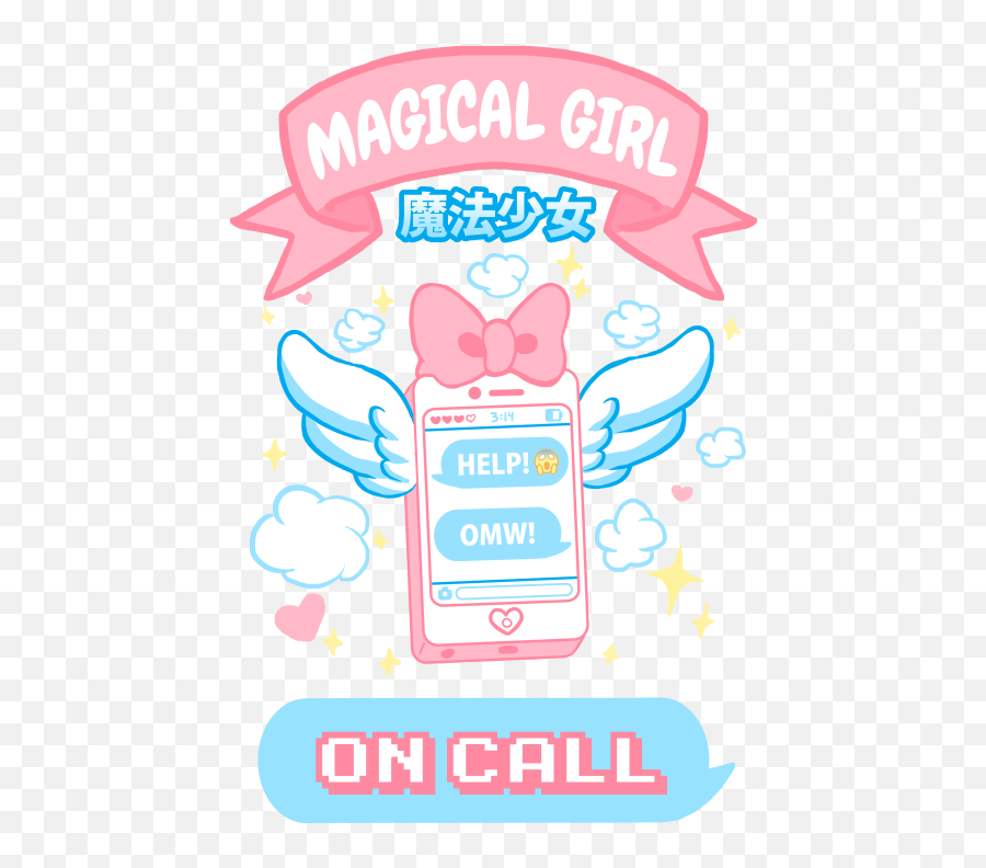 Anime Kawaii Pastel Magical Girl - Kawaii Magical Girl Emoji,Perverted Emoji Art