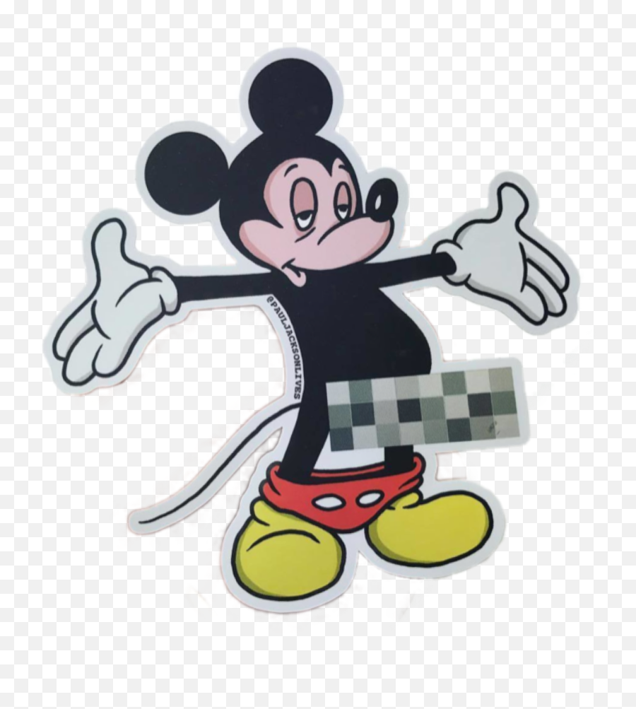 Stickergang Naughty Mickey Mouse Sticker By Robær - Instituto Tecnologico De Saltillo Emoji,Flasher Emoji