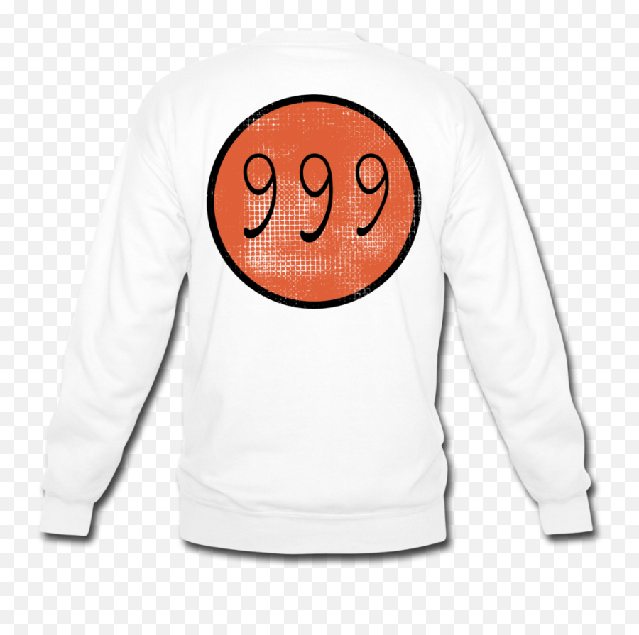 Juice Wrld 999 Righteous Inspired Crewneck Sweatshirt - White Sweatshirt Back Png Emoji,Oppai Emoticon