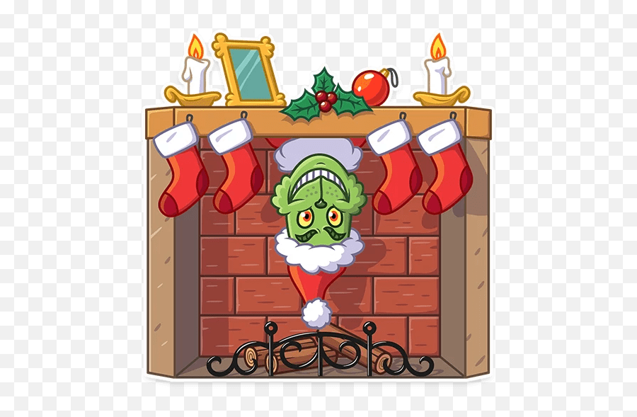 Grinch Stole Christmas Stickers - Live Wa Stickers Emoji,Christmas Stocking Emoticon