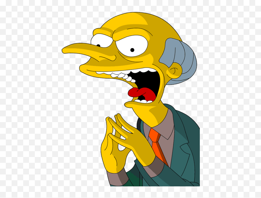 The Simpsons Mr Burns - Mr Burns Evil Laugh Emoji,Simpsons Emoji