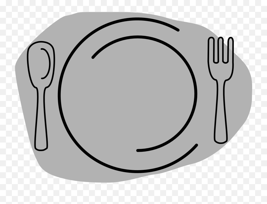 Drawing Of A Plate With Knife And Fork - Plate Graphic Png Emoji,Facebook Emoji Knife And Fork