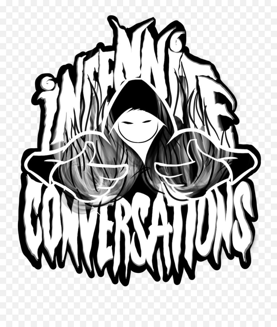 Infennite Conversations - Language Emoji,Black White Fire Emoji