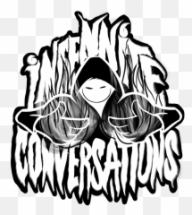 Infennite Conversations - Language Emoji,Black White Fire Emoji