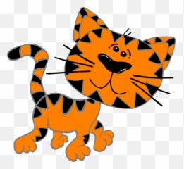 Cat Walking Png Icons - Orange Cartoon Cat Clipart Walking Cat Cartoon Transparent Emoji,Orange Cat Emoji