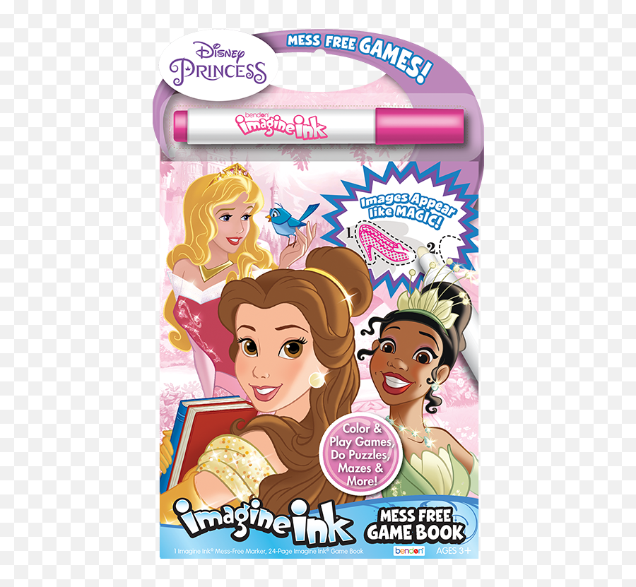 Disney Princess Imagine Ink Mess Free Game Book - Bendon Activity Book Emoji,Game For Emotion Are U In Disney Princess