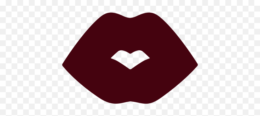Simple Kiss Lips Silhouette - Transparent Png U0026 Svg Vector File London Victoria Station Emoji,Blowing A Kiss Emoji