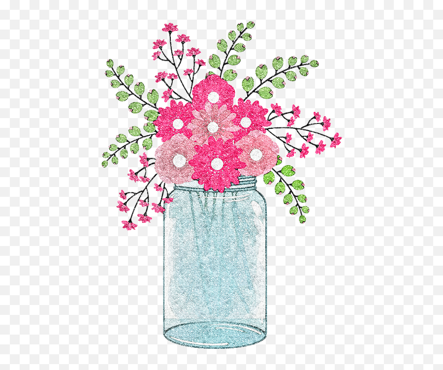 Free Photo Items Market Stall Flowers Mason Jars Glitter Jar Emoji,Emotions With Mason Jars And Water