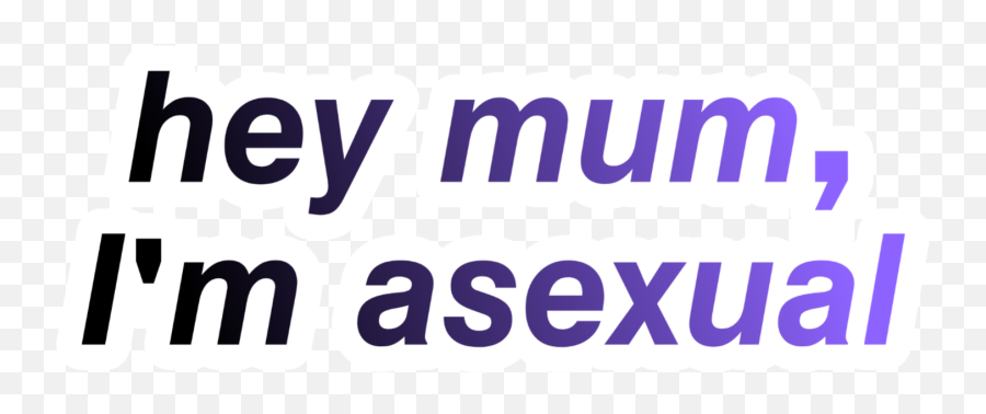 Asexual Sticker By Alicebellucci71 - Materialise Emoji,Asexual Emoji