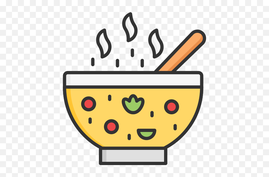 Bowl Food Hot Soup Restaurant Soup Icon - Free Download Emoji,Soup Emoji