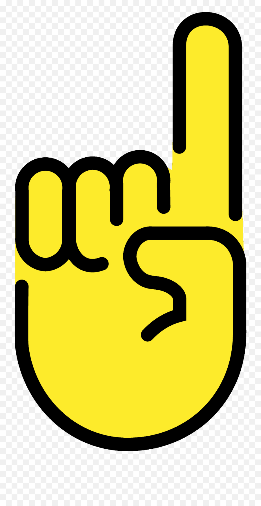 Index Pointing Up Emoji Clipart Free Download Transparent,Finger Up Emoji