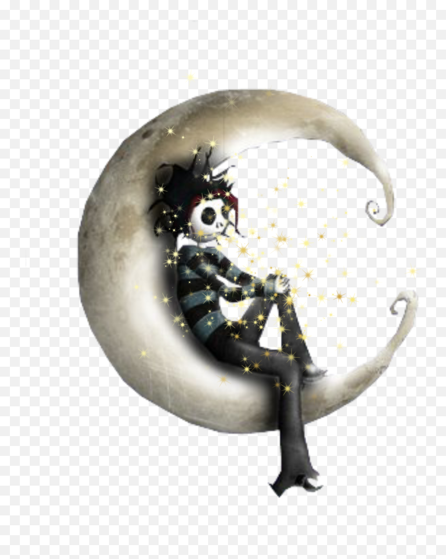 Mq Man Moon Fullmoon Sitting Heaven Sticker By Marras - Fictional Character Emoji,Moon Man Emoji