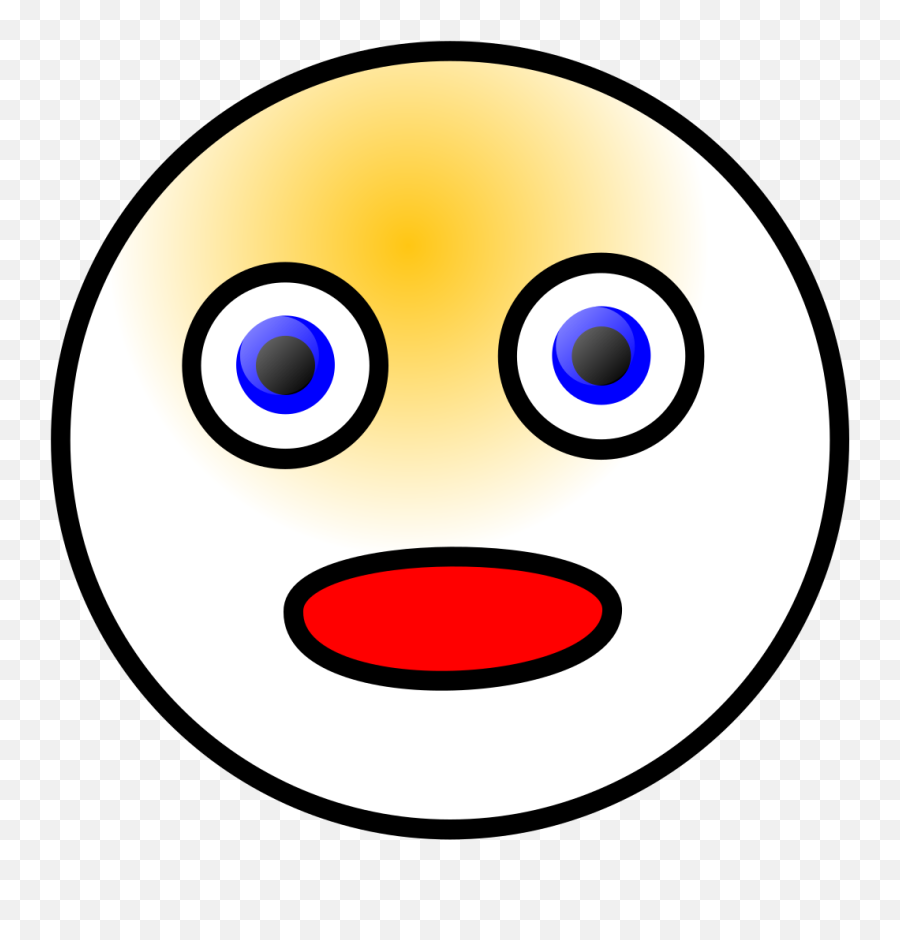 Smiley Shocked Svg Vector Smiley - Tv Arg Emoji,Emotion Icon Msn