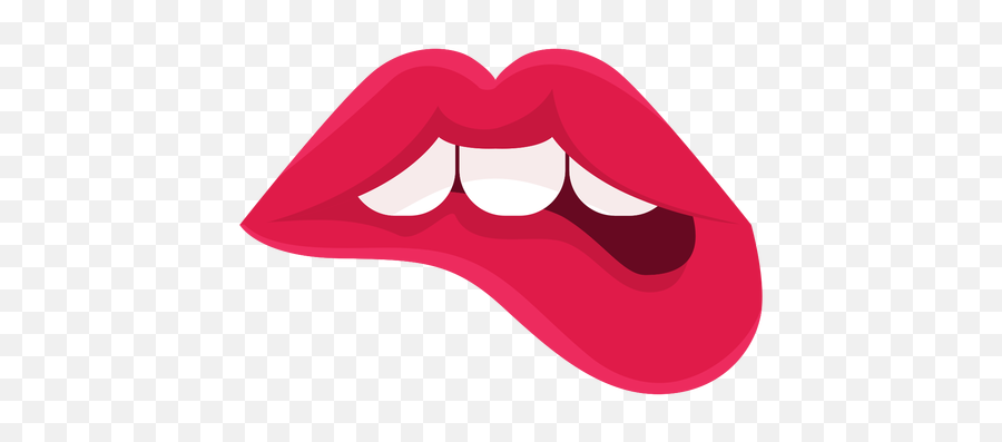 Female Lips Biting Icon - Lips Icon Png Emoji,Biting Lip Emoji