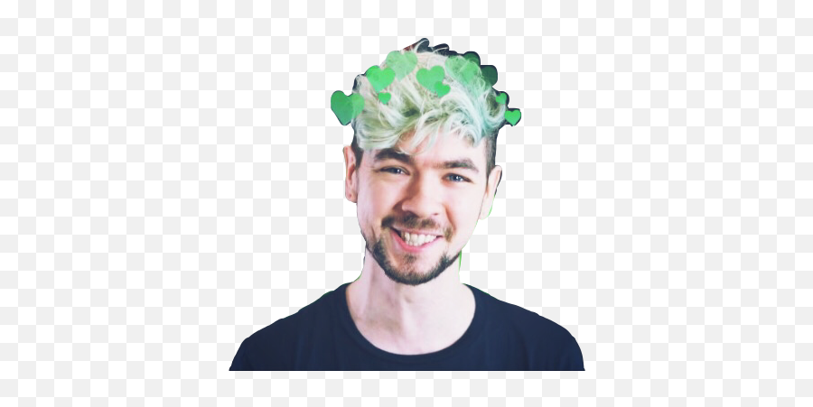 Jacksepticeye Green Hearts Laugh - For Adult Emoji,Jacksepticeye Emoji