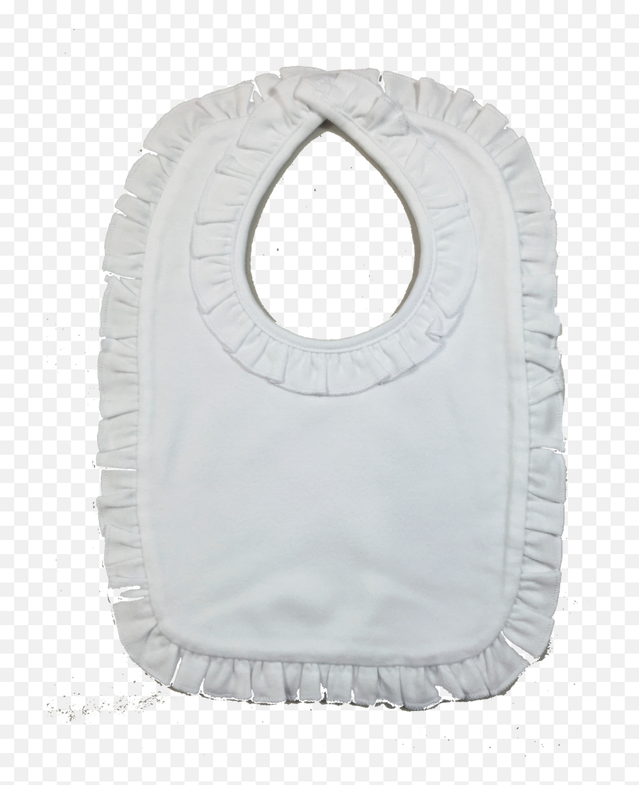 Personalized Infant Bib White Ruffle - White Ruffle Bib Emoji,Seminole Emoji