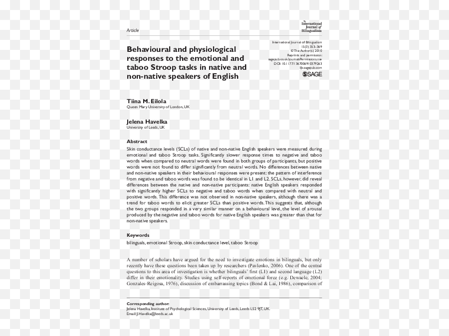 Behavioural And Physiological Responses - Document Emoji,Joy Mackay Emotion