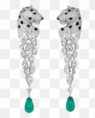Pin - Panther Collection Cartier Earrings Emoji,Male Necklace Emotion