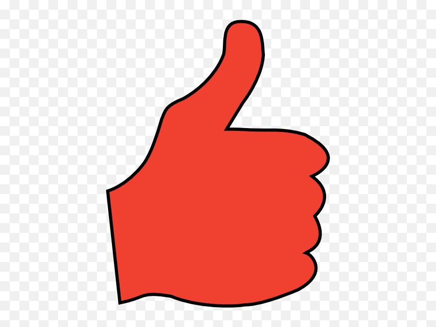 Download Hd Thumbs Up Clip Art - Thumb Signal Transparent Transparent Red Thumbs Up Emoji,Thumbs Up Emoji Png